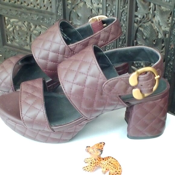 Women's Aerosoles Brown Platform Sandals, Size 7M - Picture 3 of 6